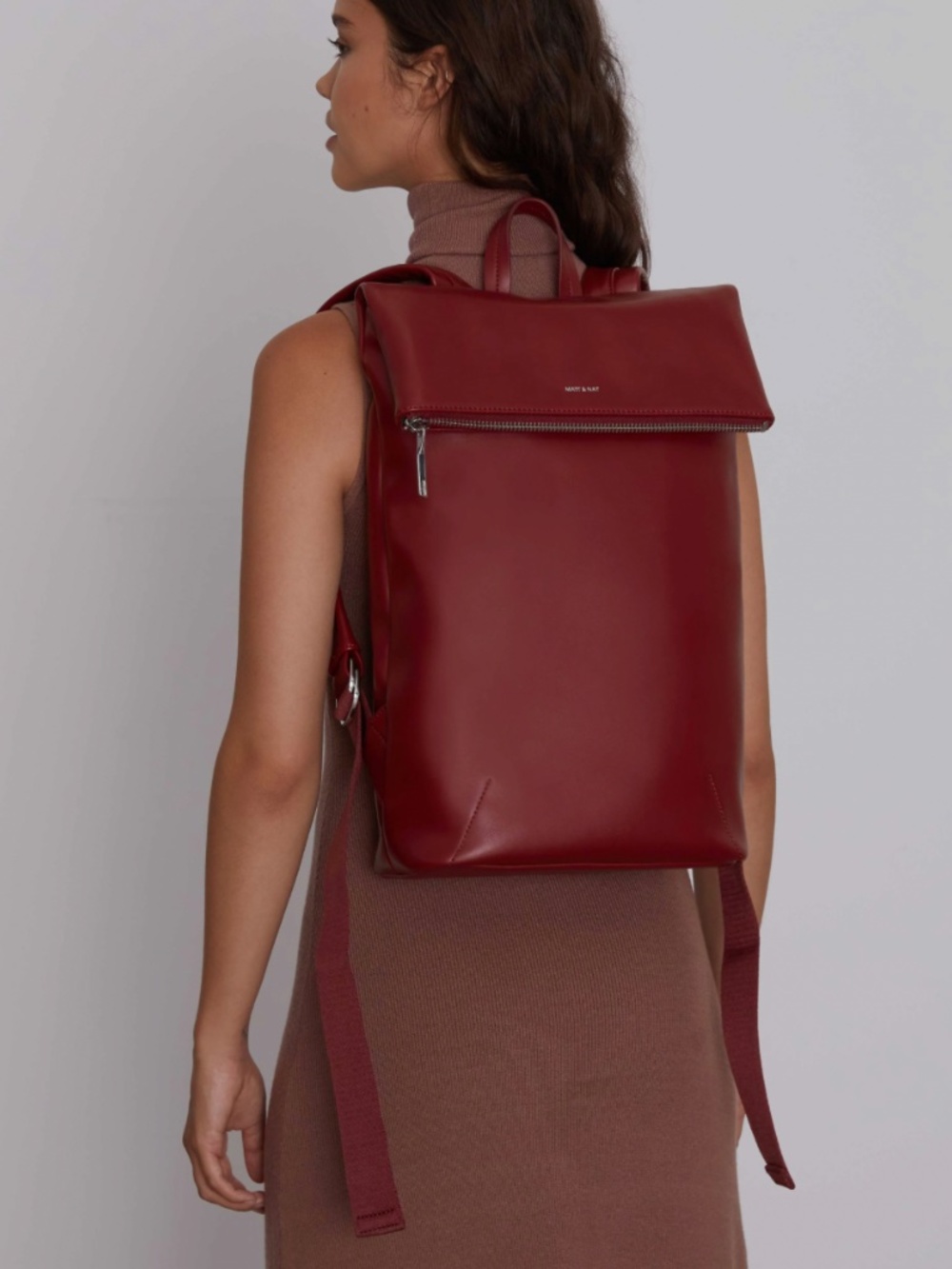 Matt & Nat Vegan Leather Backpack - in Black - Picture 4 of 6